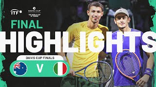 Highlights: Popyrin (AUS) v Arnaldi (ITA) | Davis Cup Finals 2023