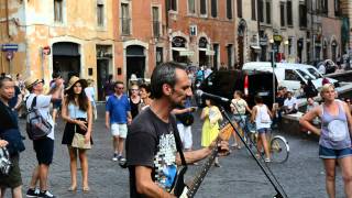 Time (Pink Floyd) by a street musician in Rome chords