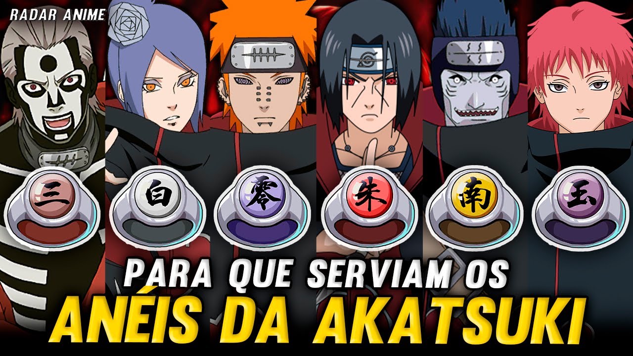 Saiba o que significa cada um dos anéis da Akatsuki em Naruto - Critical  Hits