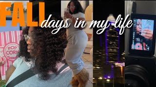 weekly vlog: making new friends in Charlotte, outdoor movie date, fall days in my life