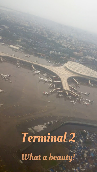 Monsoon Departure from Mumbai airport (BOM) with a stunning view of Terminal 2!