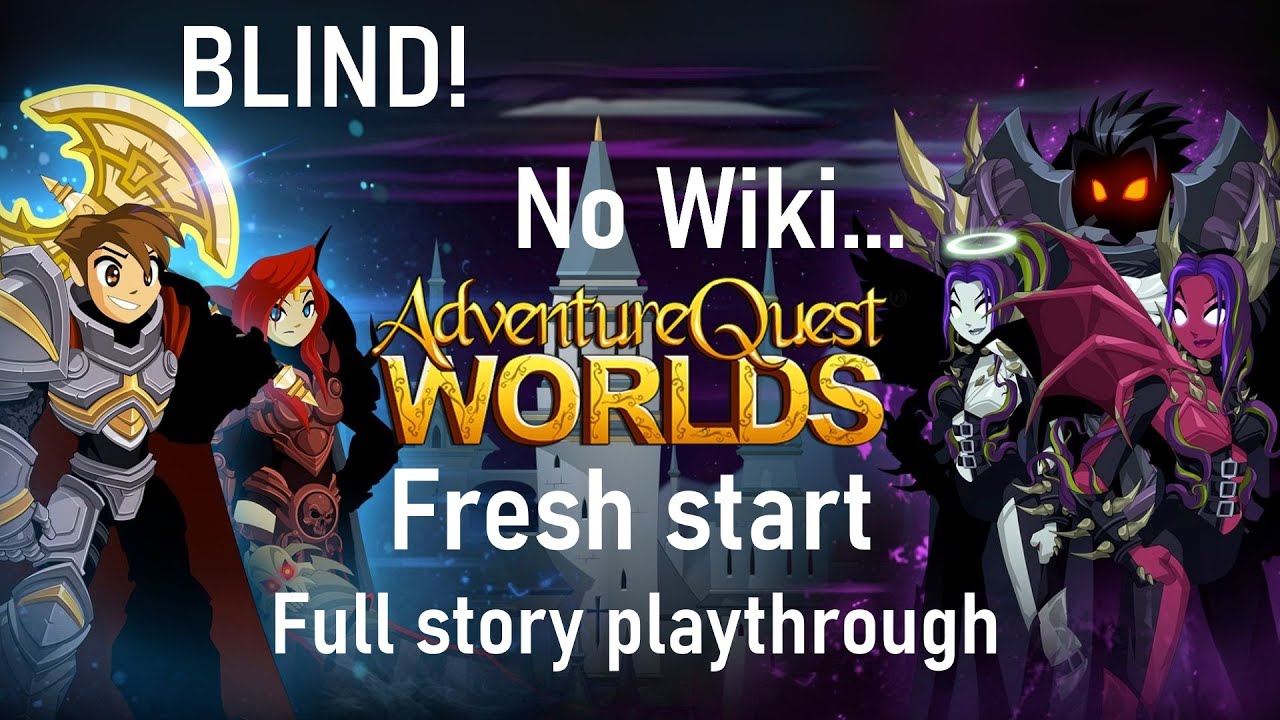 Blind AdventureQuest Worlds Playthrough - No Wiki, No Help, Fresh Start (Episode 1) teaser intro