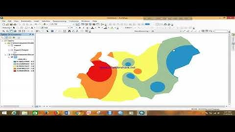 Spatial analysis process in ARC GIS 10.5