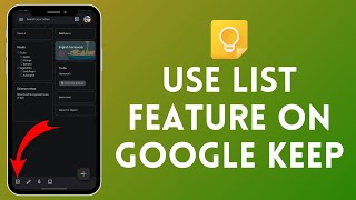 How to Use List Feature in Google Keep | Create & Manage Task Lists Easily 2024