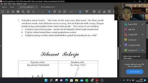 MENJAWAB SOAL UTS LOGIKA INFORMATIKA NO 5