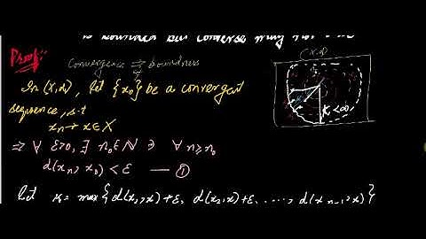 #MTH405 Lecture 45 Part 3 || Convergence vs Boundedness in Metric Space || Virtual University