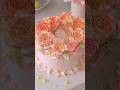 A cake full of flowers that is very beautiful like in a garden #shorts #beautiful
