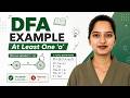 DFA Example | Accept Strings with At Least One ‘a’ | TOC