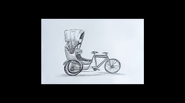 How to draw rickshaw #trending #drawing #art #shorts #short #shortvideo #viral #viralvideo #video