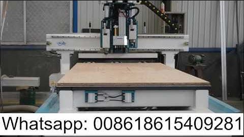 Nesting machine cnc router with drilling bank and 2 spindle cutting drilling gloving
