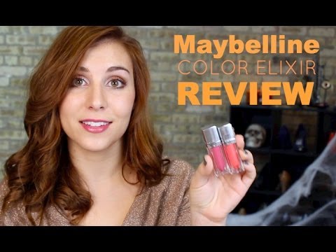 Videó: Maybelline szín Elixir ajakfény 525-ös fényes korallpróba segítségével