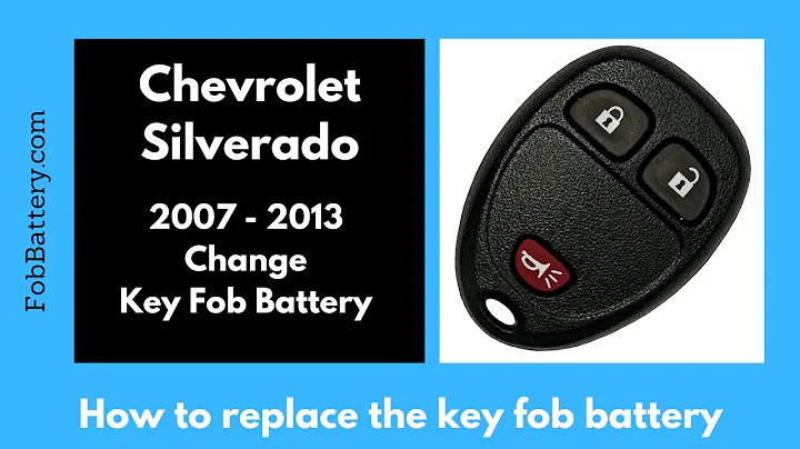 Chevrolet Silverado Key Fob Battery Replacement (2007 - 2013)