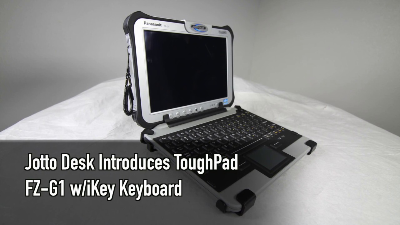 Toughpad Fz G1 With Ikey Keyboard Mounting Station By Jotto Desk