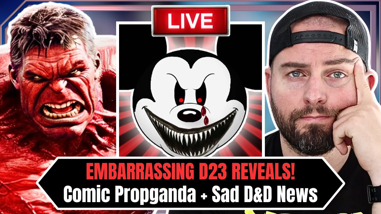 🔴Embarrassing D23 Reveals! Comic Book Propaganda + D&D Creator Speaks Out || Max’s Man Cave Ep 87