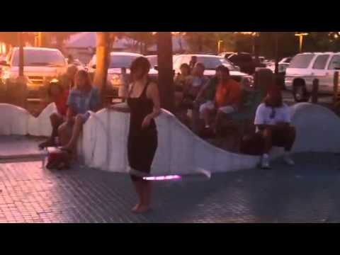 Electrified Hula Hooping at Fort Myers Beach video phone beyonce mp3