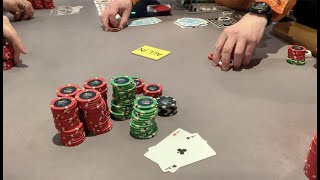 EXTREMELY RARE 7-Bet w/ACES!!! Gets It In Against A Different Hand! Can't Miss!! Poker Vlog Ep 119