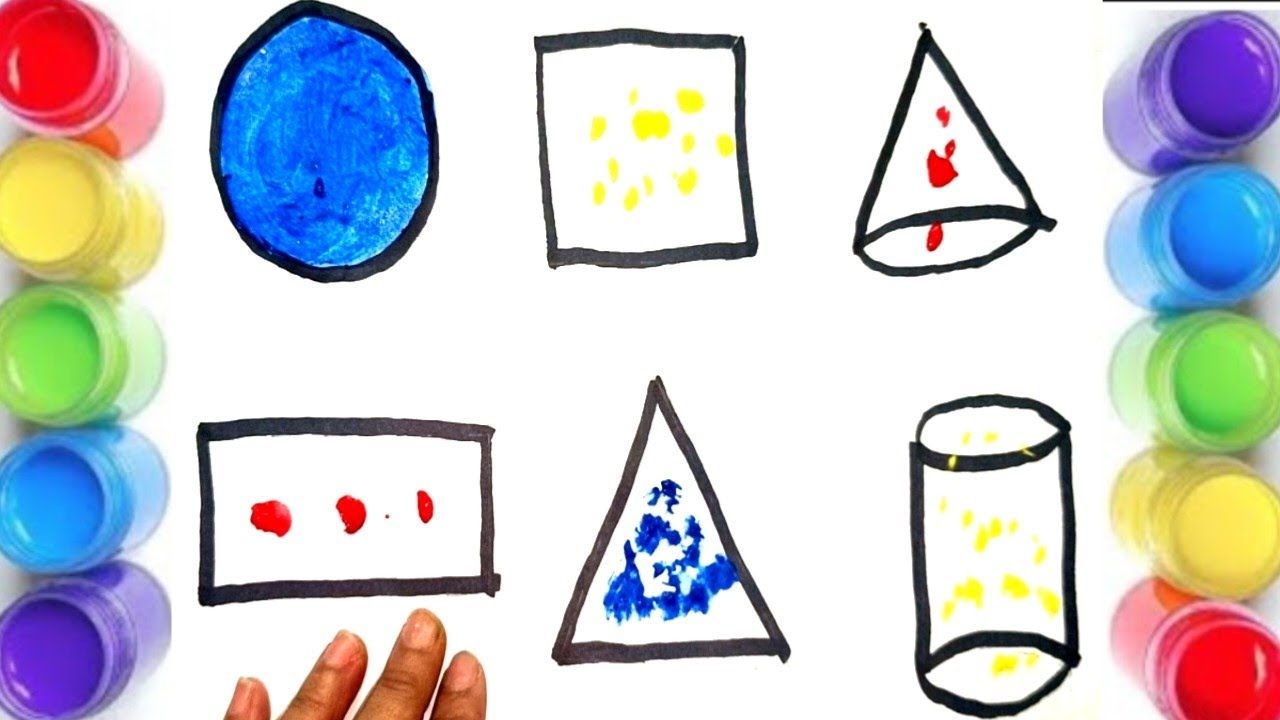 Basic Shapes Drawing and Writing Worksheet for Kids! @kidslearning2M ...
