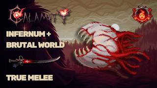 Download lagu Terraria Calamity Infernum   Overhaul Brutal World | Eye of Cthulhu True Melee Boss Fight