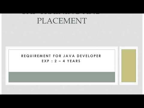 Taleo requirement for JAVA developer 2   4 years exp