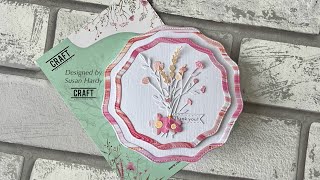 Easy .. Shaped card # Craftaddictionuk # Coupon code .. Susan5 