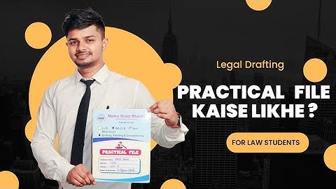 Drafting Pleading and Conveyancing Practical File For Law Students । How To Draft Practical File