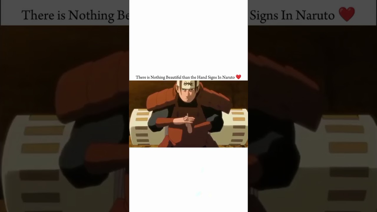Finger signs in anime Naruto