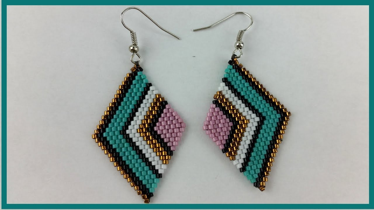 aretes de miyuki/paso a paso/diy aretes