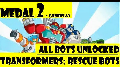 Transformers Rescue Bots: Hero Adventures Game - All Bots Unlocked Second Medal Gameplay