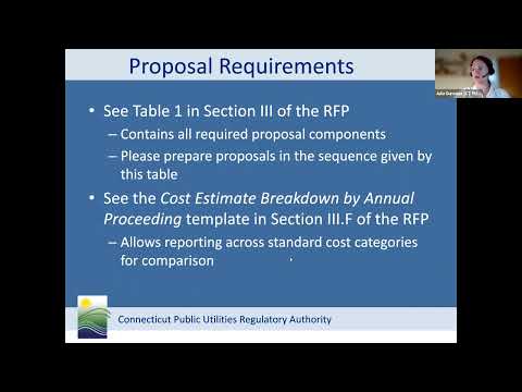 2022 Rate Case Consultant Request for Proposals: Pre-Proposal Conference