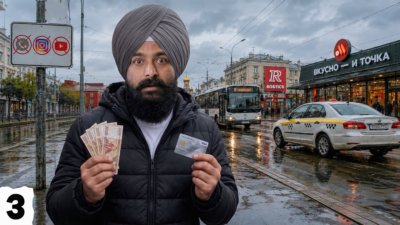 ⁣ਦੁਨੀਆਂ ਤੋਂ ਟੁੱਟ ਚੁੱਕੇ ਰਸ਼ੀਆ🇷🇺 ਚ ਮੇਰਾ ਪਹਿਲਾ ਦਿਨ! ਸਭ ਕੁੱਝ ਬੈਨ🚫First Day in Sanctioned Russia😱
