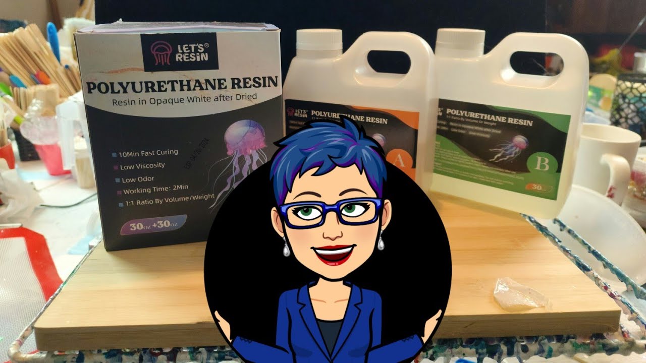 Let's Resins 10 minute Polyurethane Resin take 3 Using holographic glitter and silicone inlay.