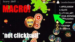 UNBELIEVABLE DESTROYING MACRO HACKER! #2 | Agar.io Mobile - HUGE MACRO PRESPLITS | AGAR.IO TRICKS!