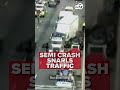 Semi crash SNARLS traffic during morning rush hour in Maryland