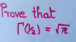 Find  Γ(1/2),         Gamma(1/2)