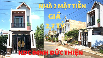 Nhà 2 Mặt Tiền Đường 8M| KDC Đinh Đức Thiện| Giá 2,7 Tỷ Tặng Nội Thất| Sổ Hồng Riêng| DT 4x20| 4PN|