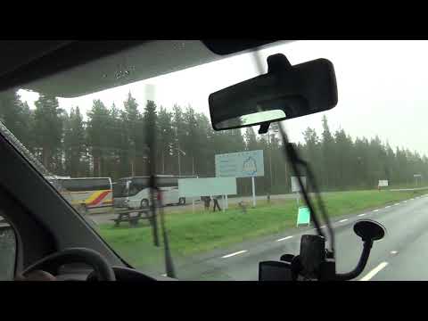 Пересечение Полярного круга в Швеции