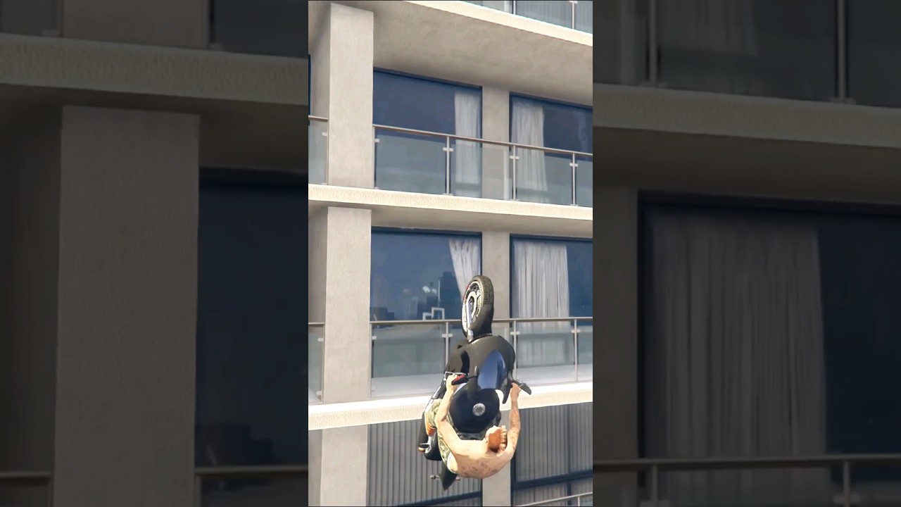 EPIC BIKE STUNT IN GTA V EPISODE 140 