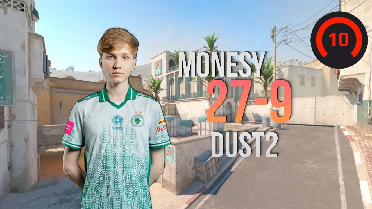 m0NESY Hard carries his team in FACEIT! POV with comms(Dust2)