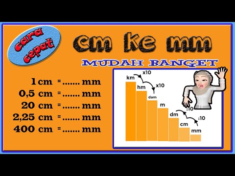 cara cepat!! CM ke MM || centimeter ke milimeter [mengubah CM ke MM]