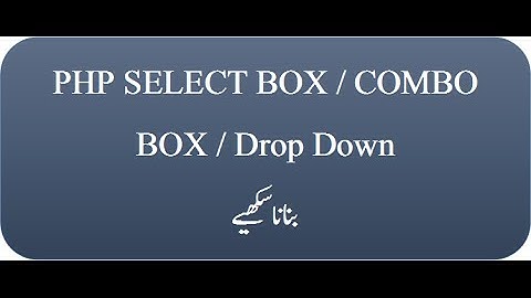 PHP dynamic drop down
