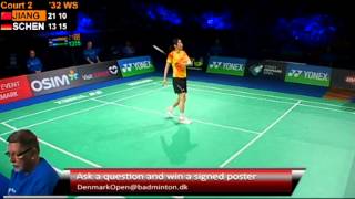 SF - WS (Court 2) - Juliane Schenk vs Jiang Yanjiao - 2012 Yonex Denmark Open