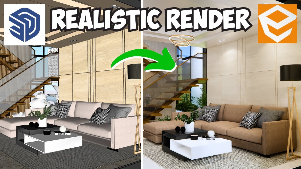 Guide to A Realistic Render Using SketchUp and Enscape - YouTube
