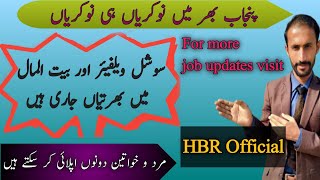 Social Welfare and Bait ul Maal Punjab Jobs 2023 | سوشل ویلفیئر اور بیت المال میں بھرتیاں جاری ہیں
