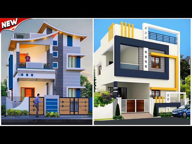 2 Floor House Front Elevation For
