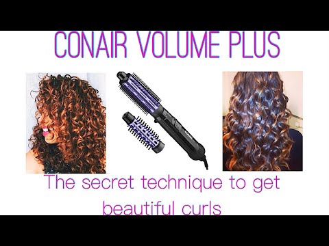 COMMENT ATTEINDRE BOUCLES BELLES UTILISATION DU VOLUME CONAIR PLUS CURLING BROSSE