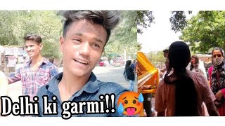 Delhi ki garmi!!🥵 | kalka mandir crowd || VBOY VISHAL