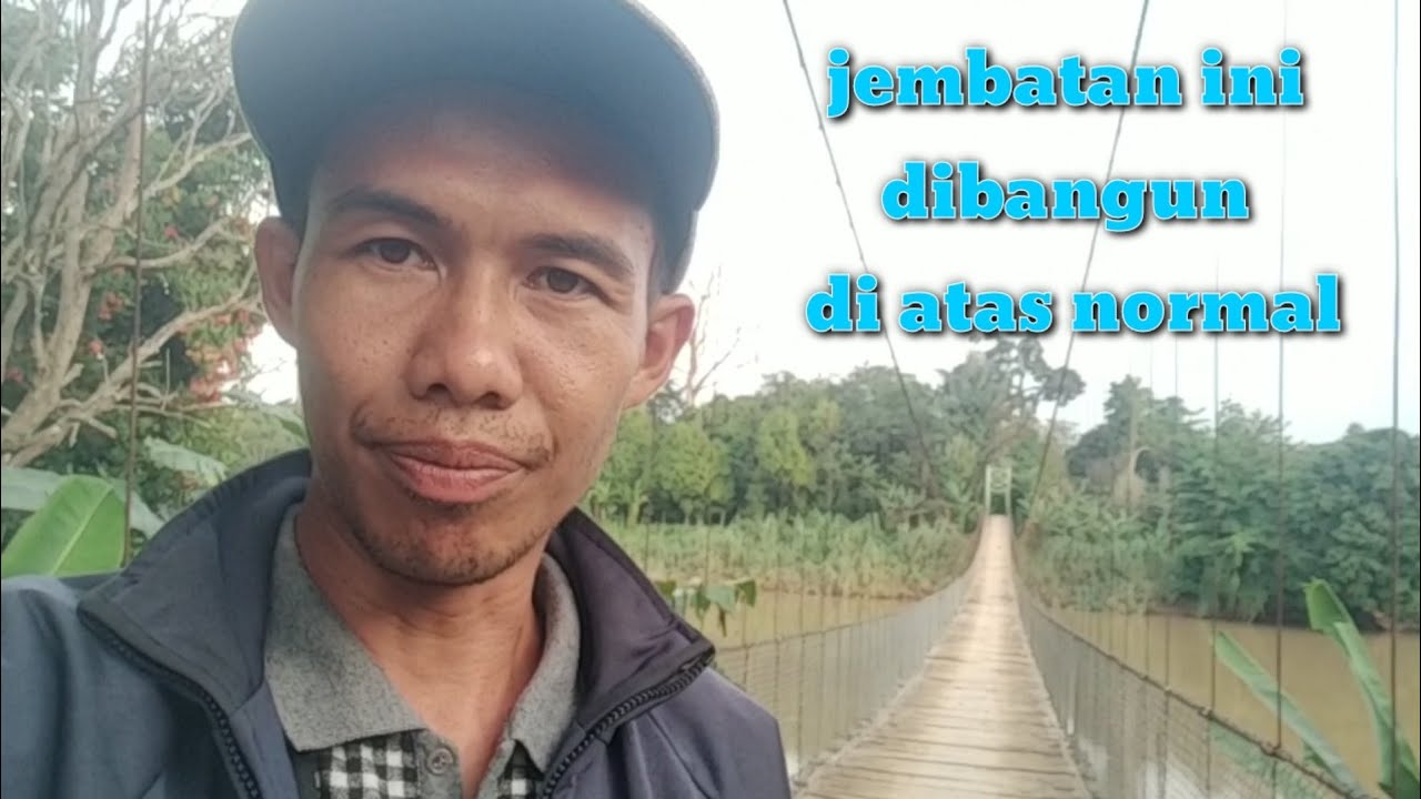 satu hal dari jembatan gantung lubuk rukam di Sumatera