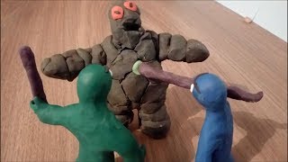 Stop Motion Plastilina - La Máquina Del Tiempo (parte 6) – El Hombre De Piedra – Pacmanadas