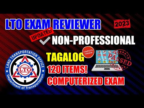 NON PROFESSIONAL | COMPLETE VERSION | EXAM REVIEWER 2022 | TAGALOG REVIEWER | LTO | LATEST & UPDATED