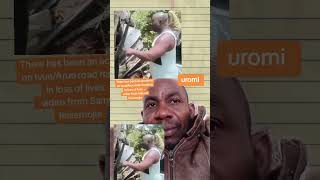 There has been an accident on Ivue/Arue road resulting in loss of lives. - video